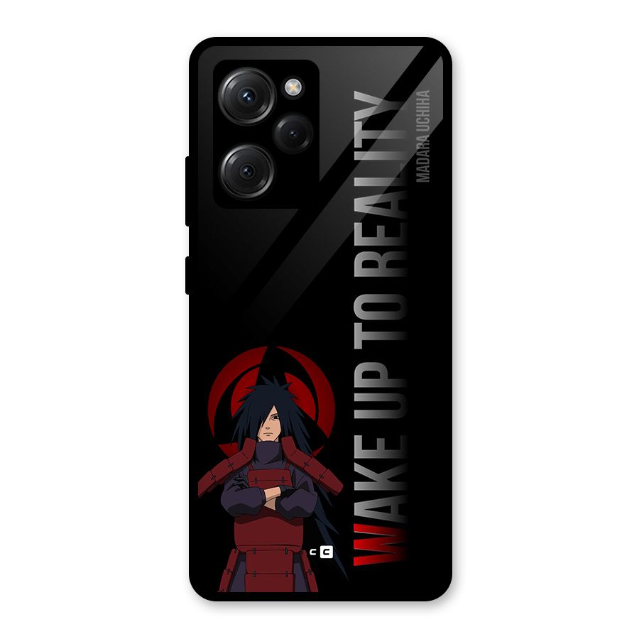 Wake Up Madara Uchiha Glass Back Case for Poco X5 Pro