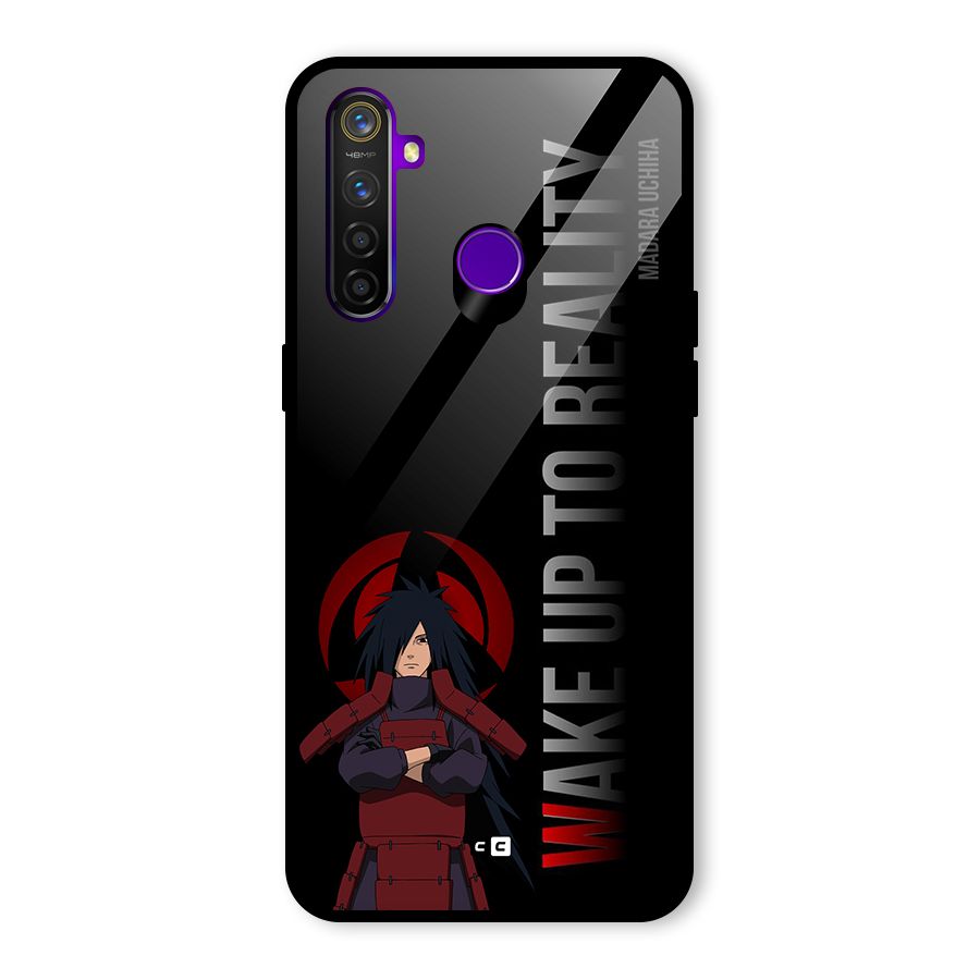 Wake Up Madara Uchiha Glass Back Case for Realme 5 Pro