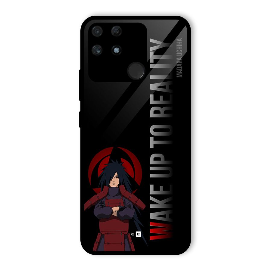 Wake Up Madara Uchiha Glass Back Case for Realme Narzo 50A