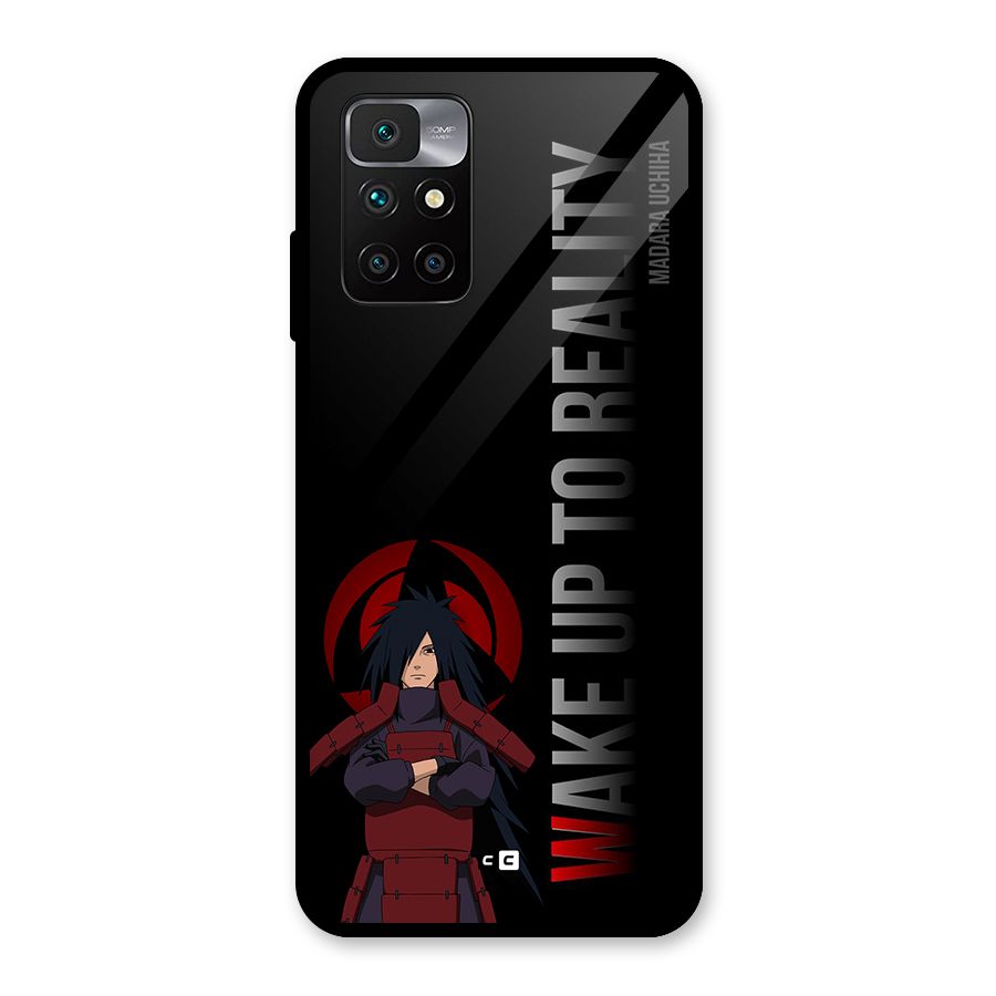 Wake Up Madara Uchiha Glass Back Case for Redmi 10 Prime