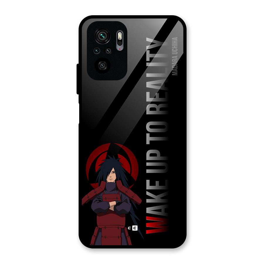 Wake Up Madara Uchiha Glass Back Case for Redmi Note 10S