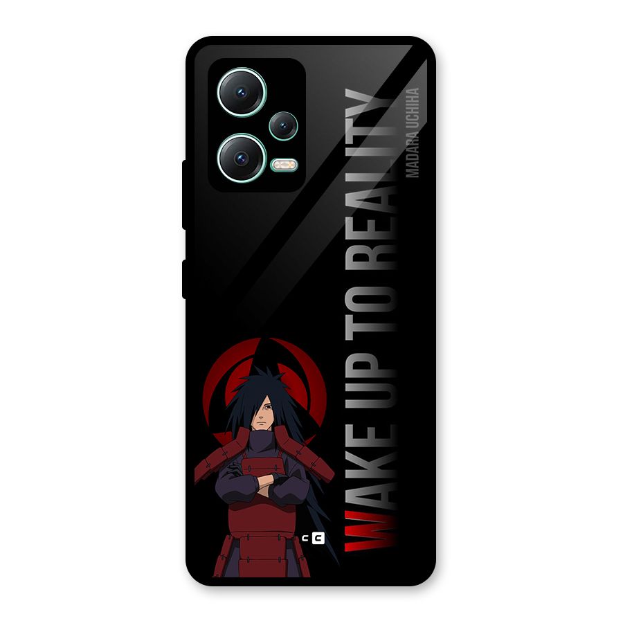 Wake Up Madara Uchiha Glass Back Case for Redmi Note 12 5G