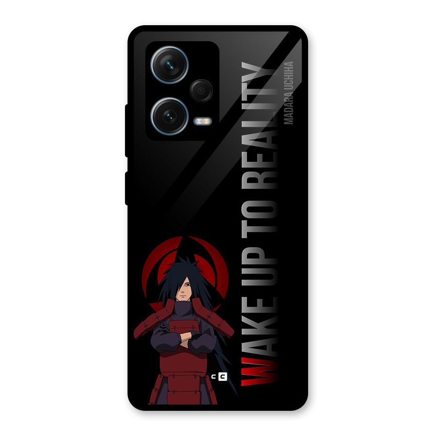 Wake Up Madara Uchiha Glass Back Case for Redmi Note 12 Pro Plus 5G