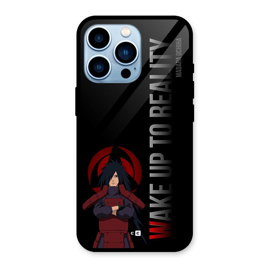 Wake Up Madara Uchiha Glass Back Case for iPhone 13 Pro
