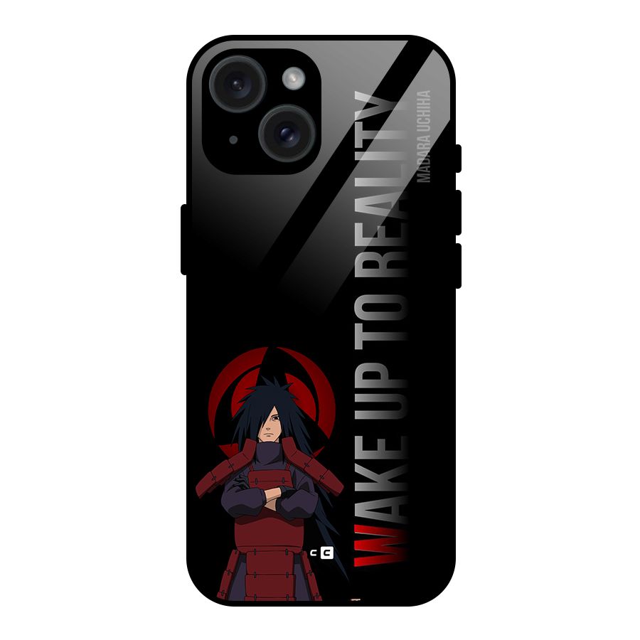 Wake Up Madara Uchiha Glass Back Case for iPhone 15