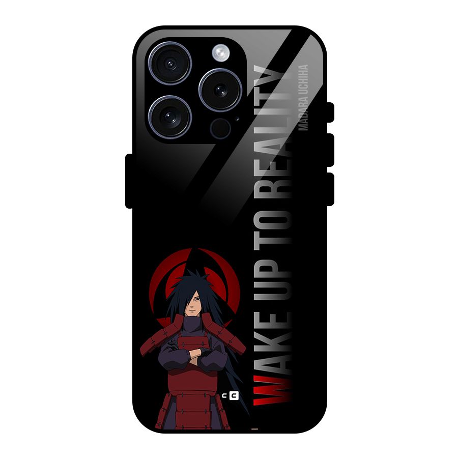 Wake Up Madara Uchiha Glass Back Case for iPhone 15 Pro
