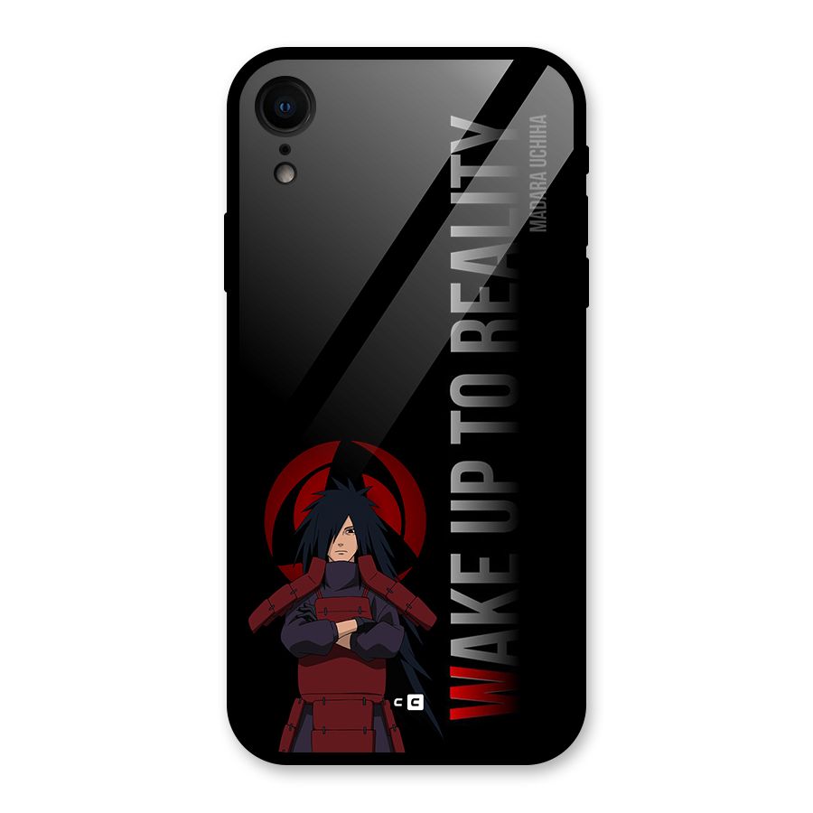 Wake Up Madara Uchiha Glass Back Case for iPhone XR