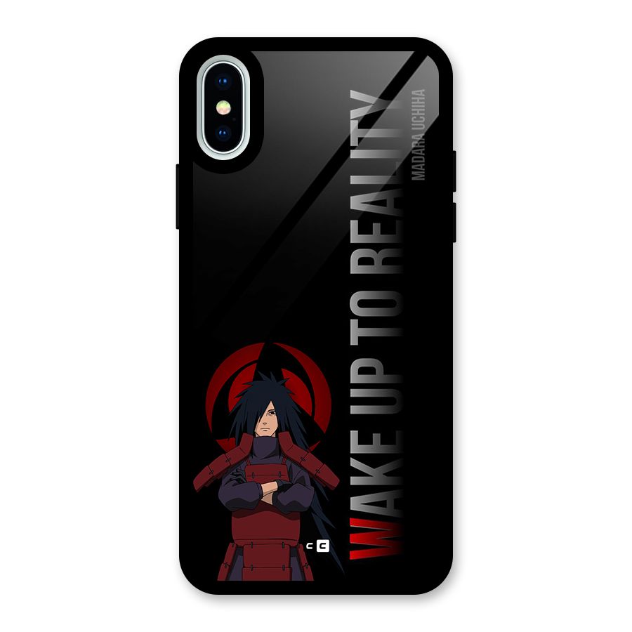 Wake Up Madara Uchiha Glass Back Case for iPhone XS