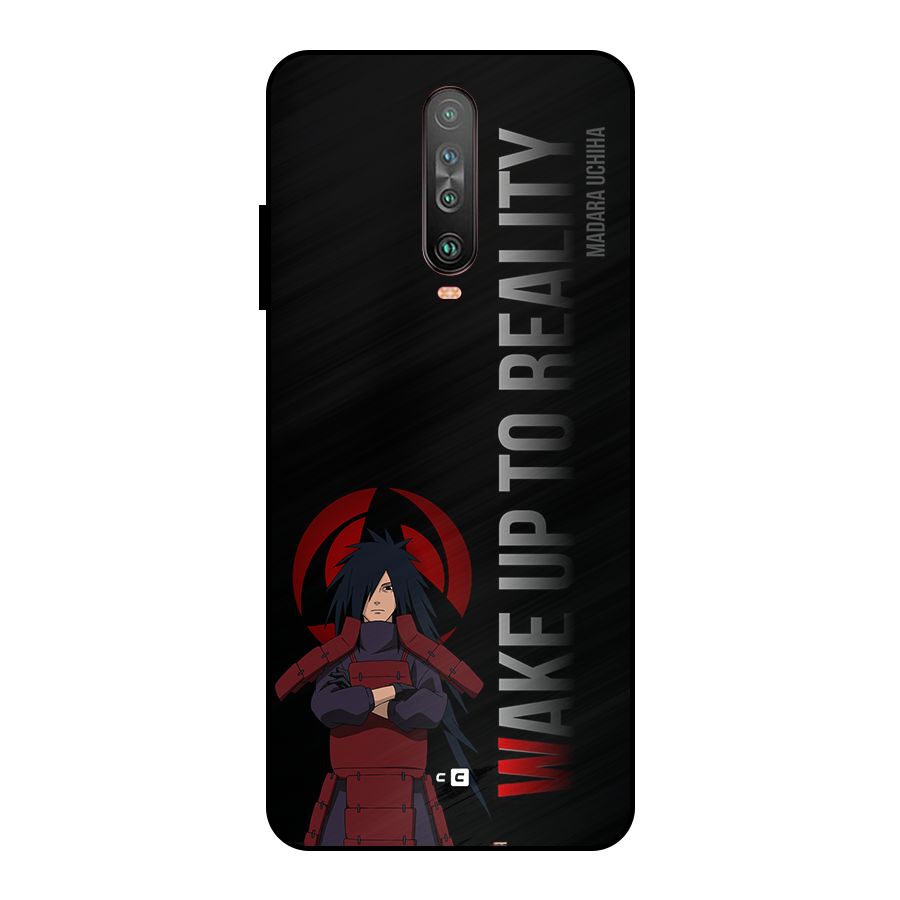 Wake Up Madara Uchiha Metal Back Case for Poco X2