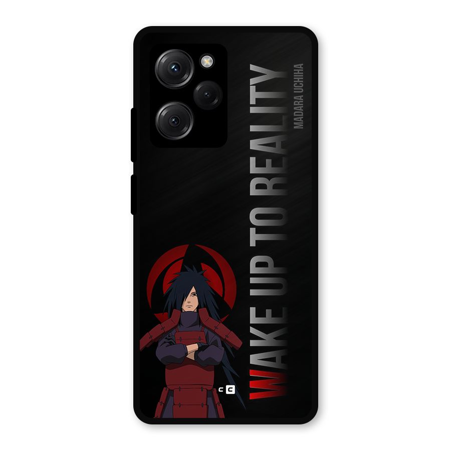 Wake Up Madara Uchiha Metal Back Case for Poco X5 Pro