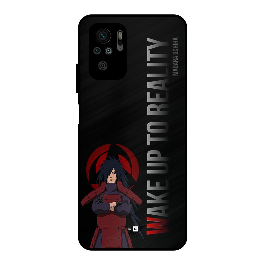 Wake Up Madara Uchiha Metal Back Case for Redmi Note 10