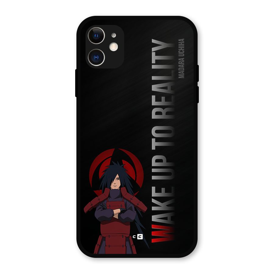 Wake Up Madara Uchiha Metal Back Case for iPhone 11