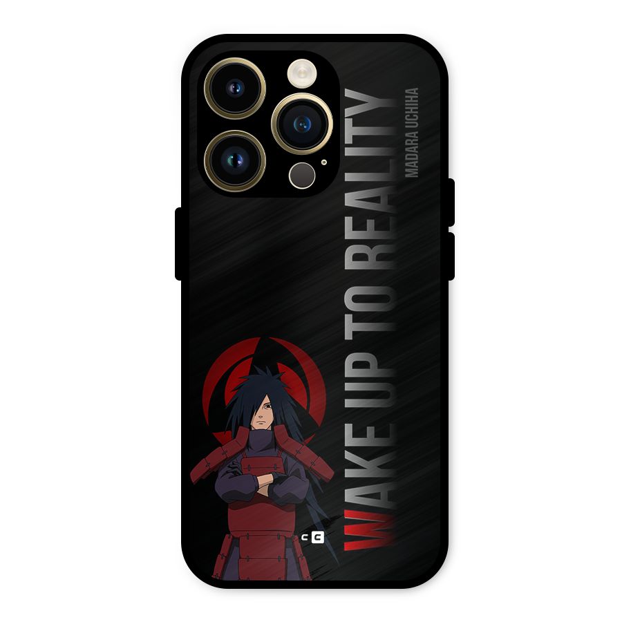 Wake Up Madara Uchiha Metal Back Case for iPhone 14 Pro