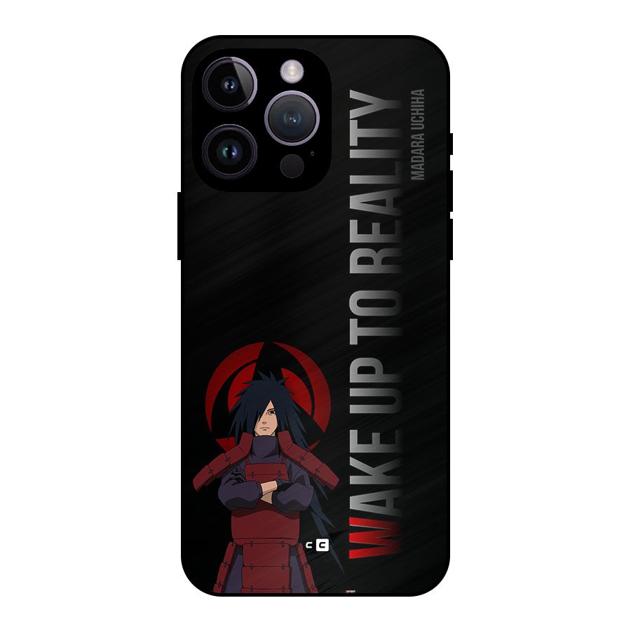 Wake Up Madara Uchiha Metal Back Case for iPhone 14 Pro Max