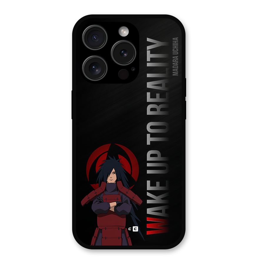 Wake Up Madara Uchiha Metal Back Case for iPhone 15 Pro