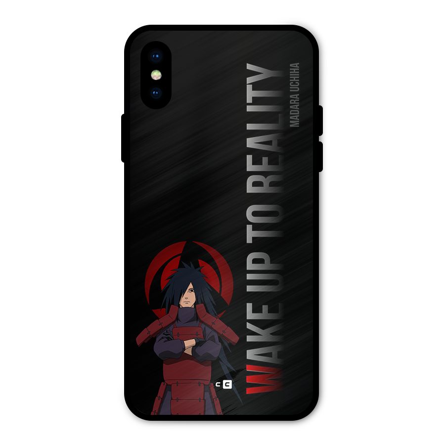 Wake Up Madara Uchiha Metal Back Case for iPhone XS
