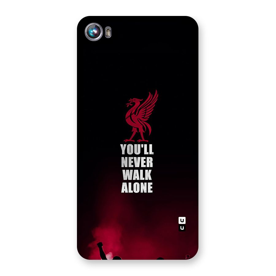 Walk Alone Back Case for Canvas Fire 4 (A107)