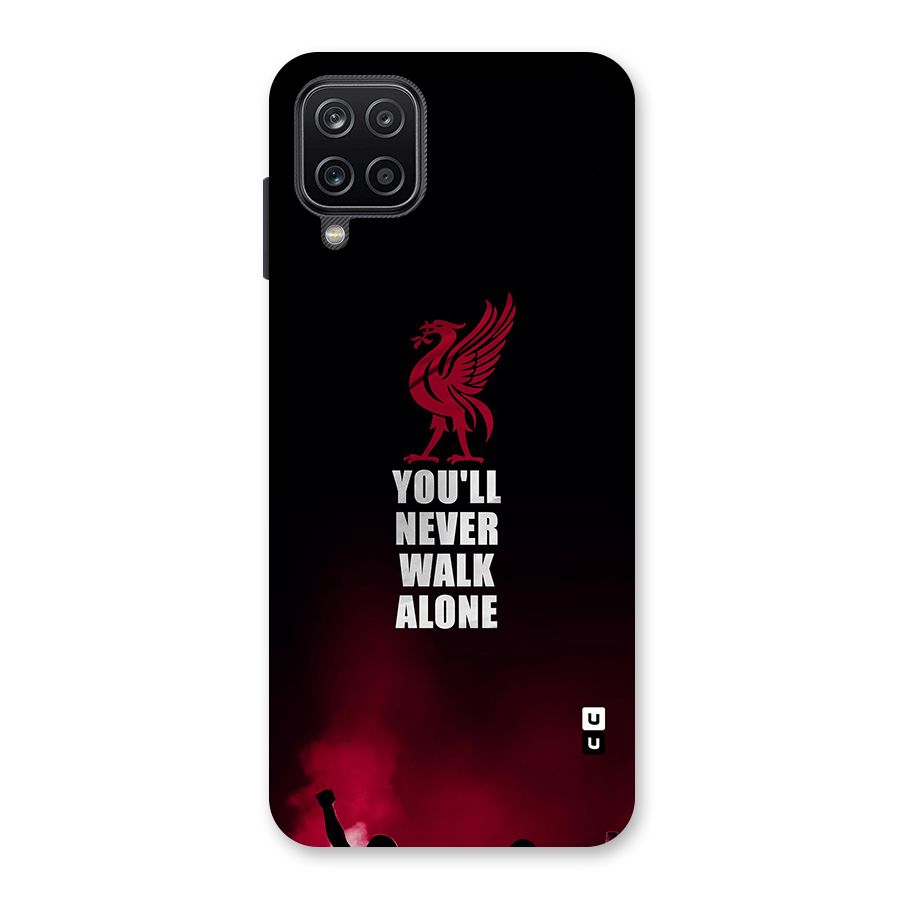 Walk Alone Glass Back Case for Galaxy A12