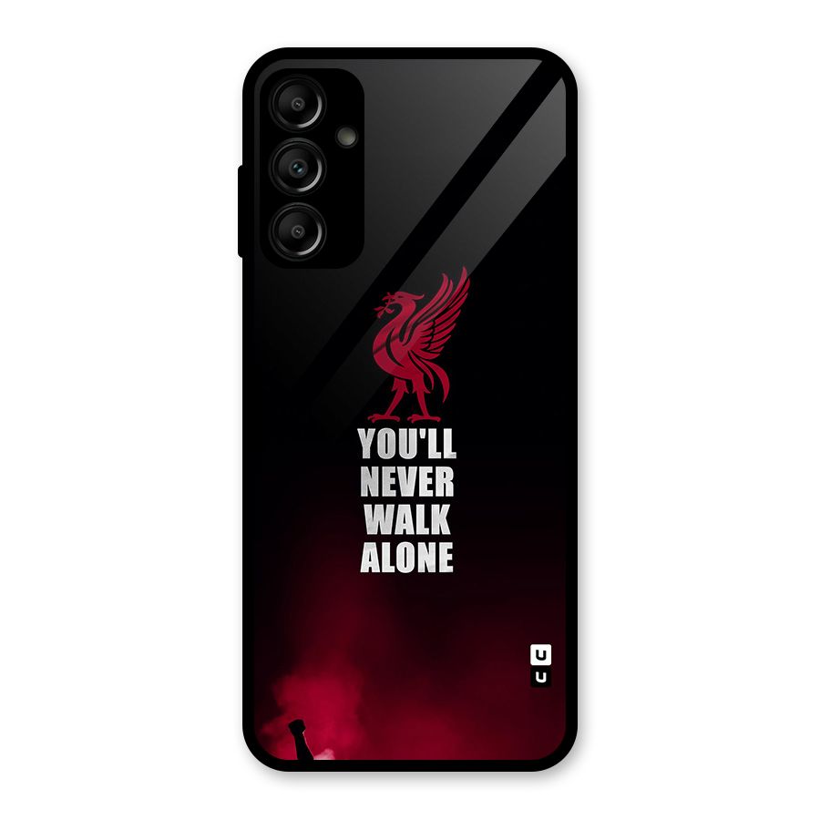Walk Alone Glass Back Case for Galaxy A14 5G