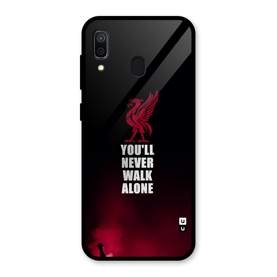 Walk Alone Glass Back Case for Galaxy A30