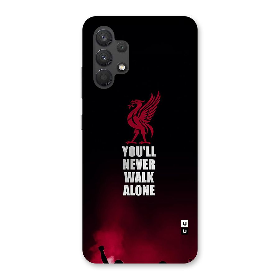Walk Alone Glass Back Case for Galaxy A32