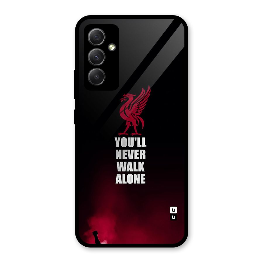 Walk Alone Glass Back Case for Galaxy A34