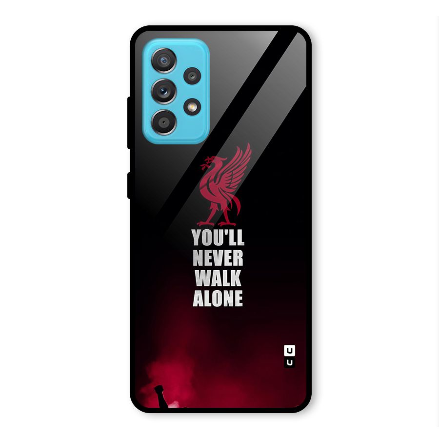 Walk Alone Glass Back Case for Galaxy A52