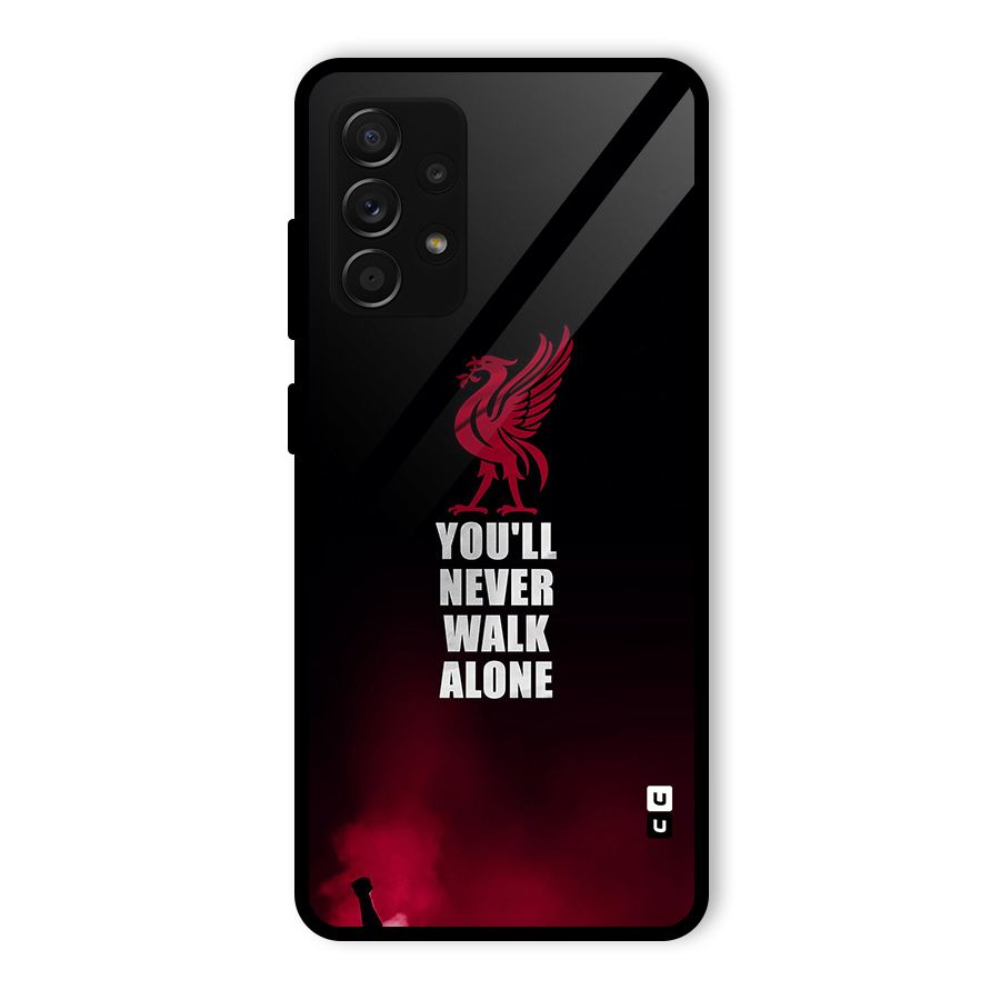 Walk Alone Glass Back Case for Galaxy A53 5G