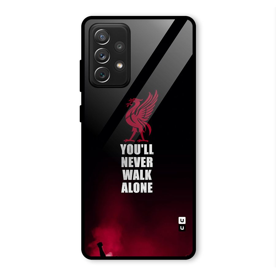 Walk Alone Glass Back Case for Galaxy A72
