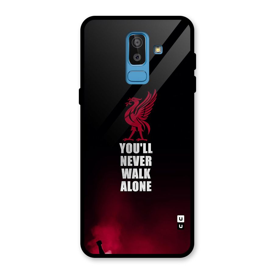 Walk Alone Glass Back Case for Galaxy J8