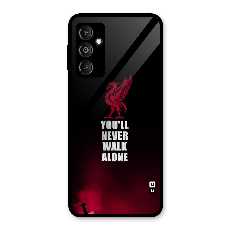 Walk Alone Glass Back Case for Galaxy M14 5G
