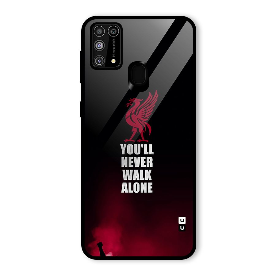 Walk Alone Glass Back Case for Galaxy M31