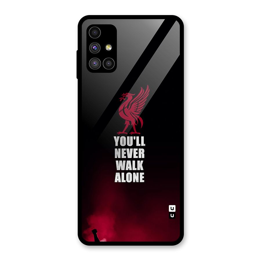 Walk Alone Glass Back Case for Galaxy M51