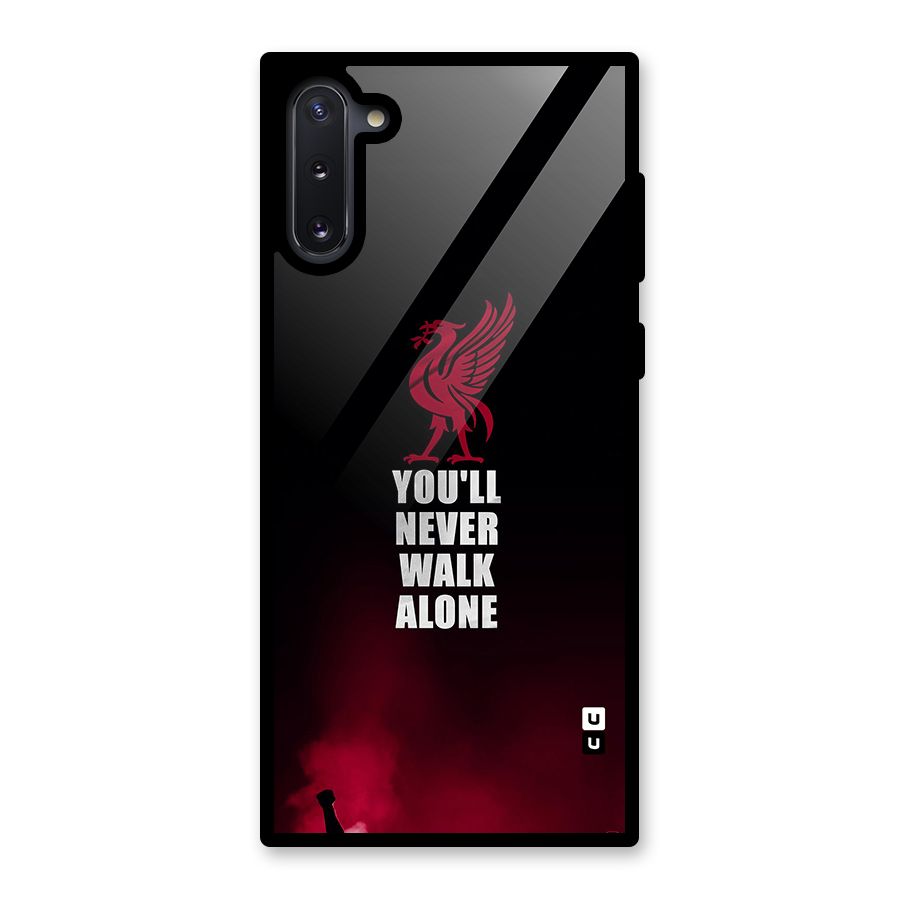 Walk Alone Glass Back Case for Galaxy Note 10