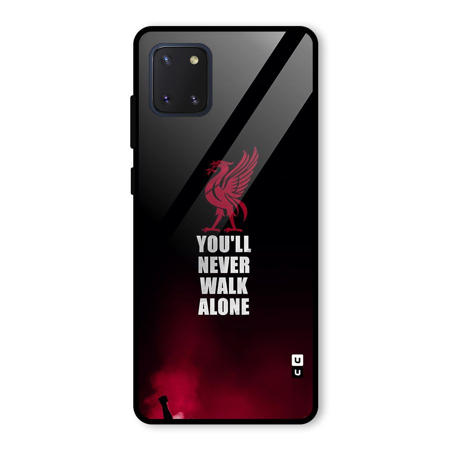 Walk Alone Glass Back Case for Galaxy Note 10 Lite