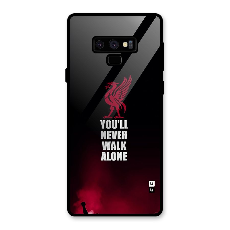 Walk Alone Glass Back Case for Galaxy Note 9