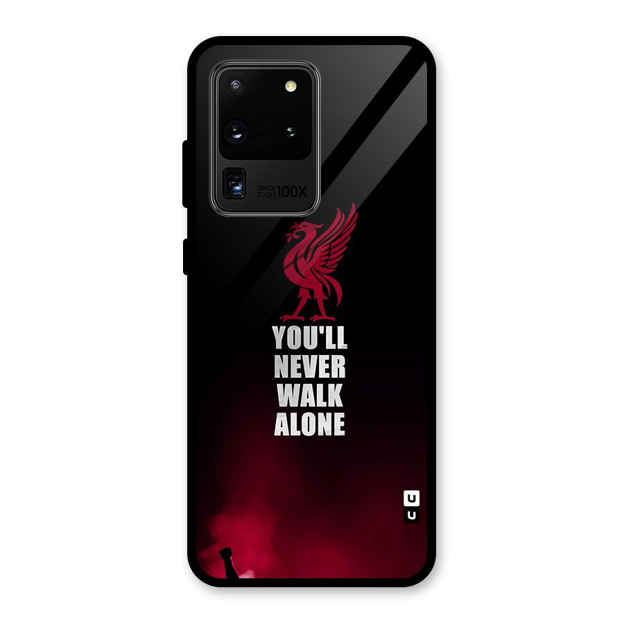 Walk Alone Glass Back Case for Galaxy S20 Ultra