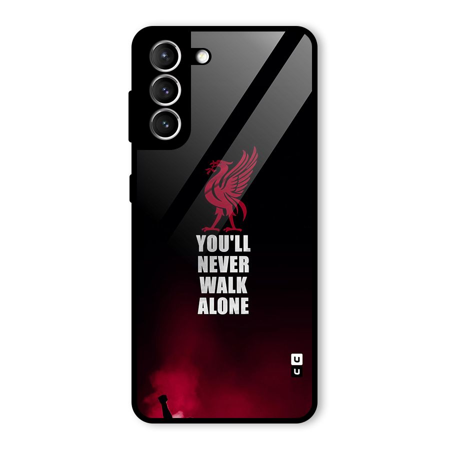 Walk Alone Glass Back Case for Galaxy S21 5G