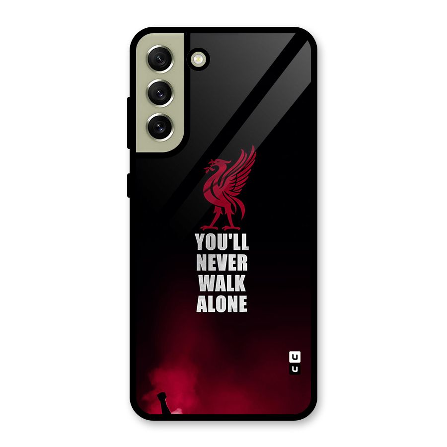 Walk Alone Glass Back Case for Galaxy S21 FE 5G