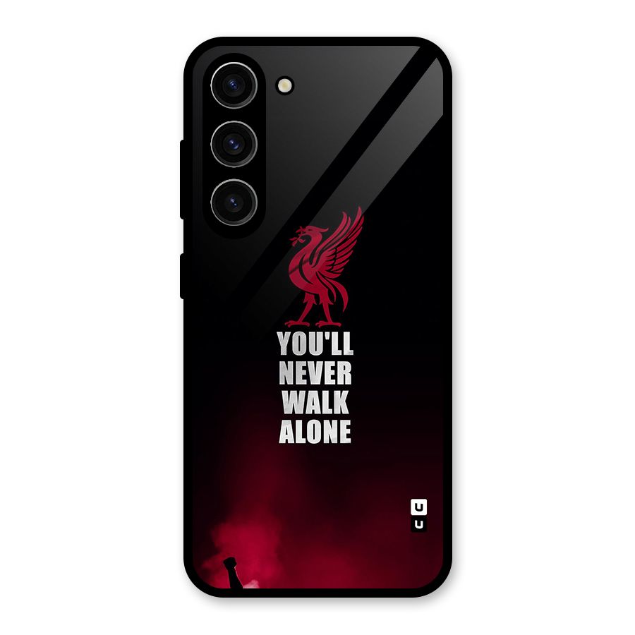 Walk Alone Glass Back Case for Galaxy S23