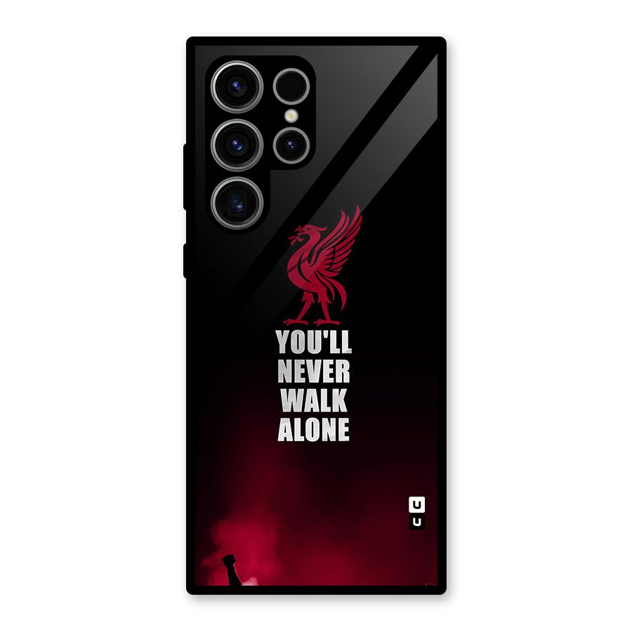 Walk Alone Glass Back Case for Galaxy S23 Ultra