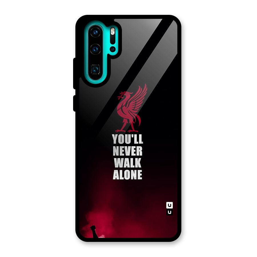 Walk Alone Glass Back Case for Huawei P30 Pro