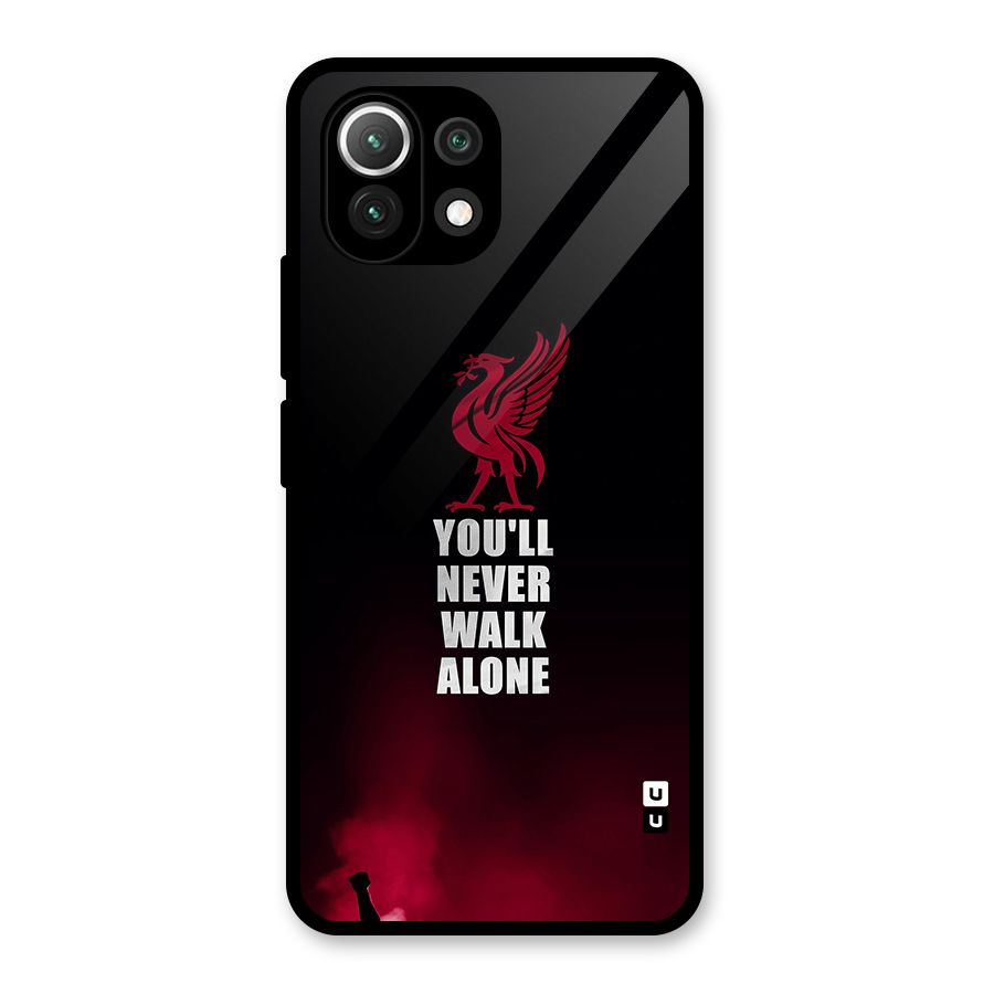 Walk Alone Glass Back Case for Mi 11 Lite