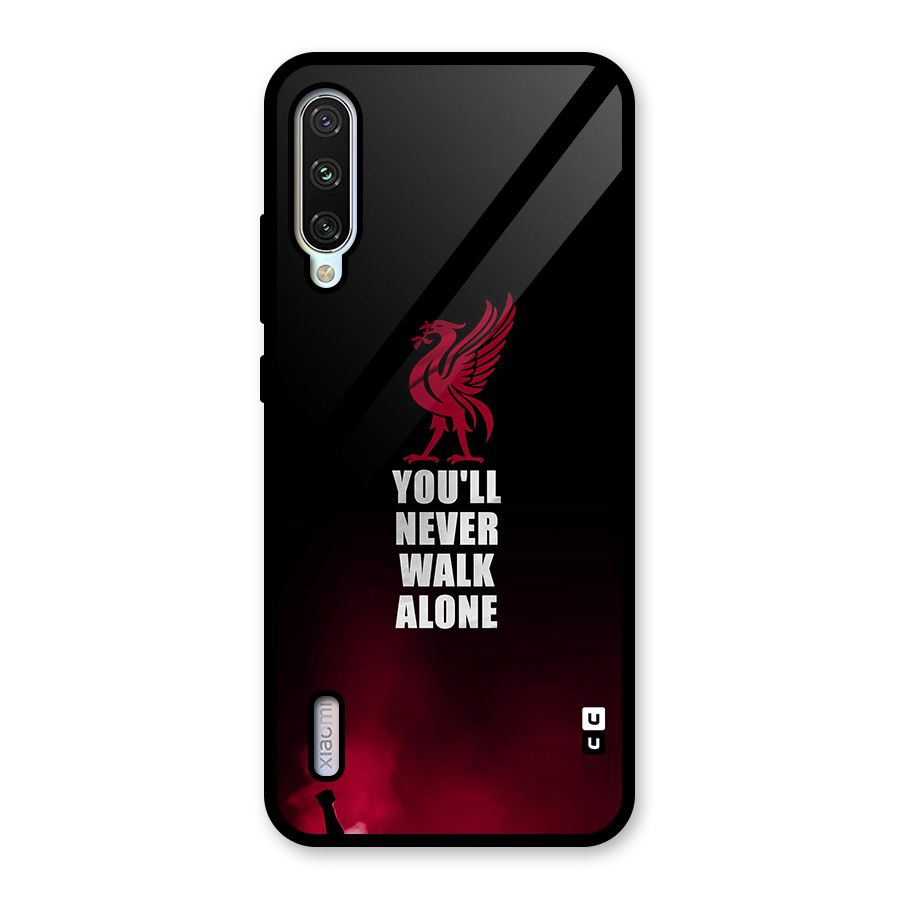 Walk Alone Glass Back Case for Mi A3