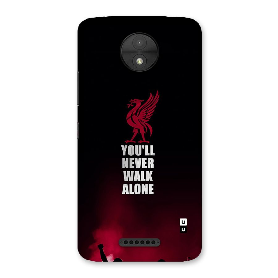 Walk Alone Back Case for Moto C