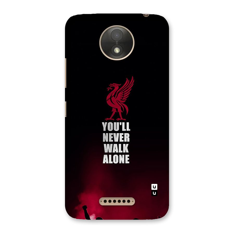 Walk Alone Back Case for Moto C Plus