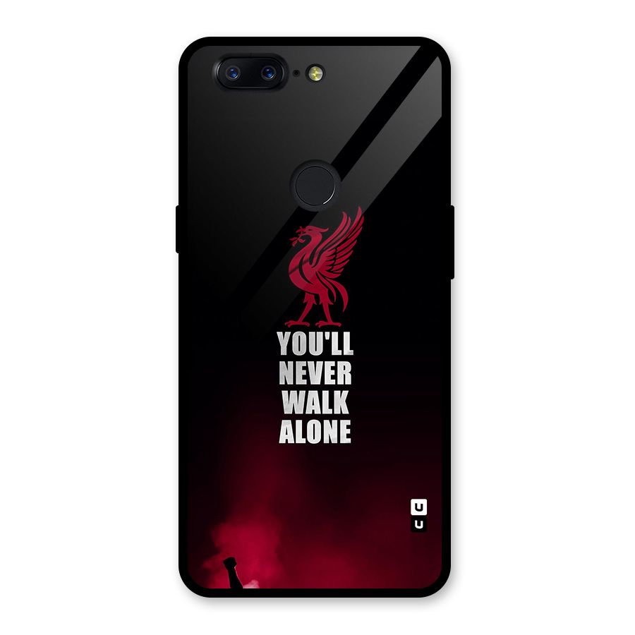 Walk Alone Glass Back Case for OnePlus 5T