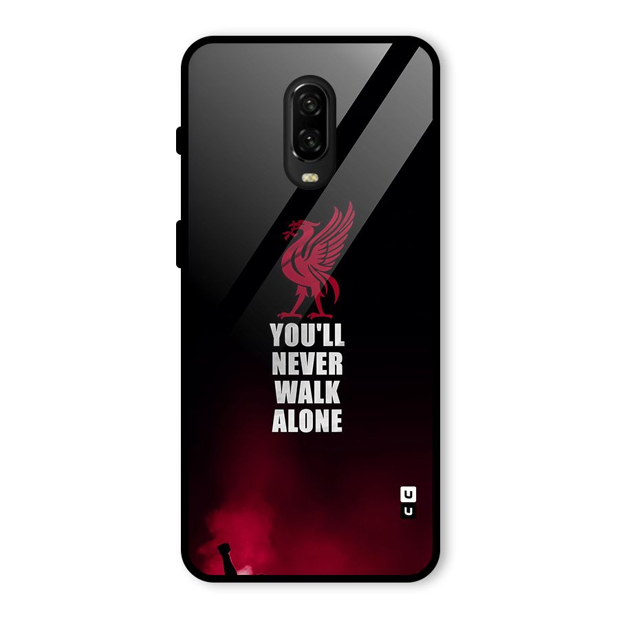 Walk Alone Glass Back Case for OnePlus 6T