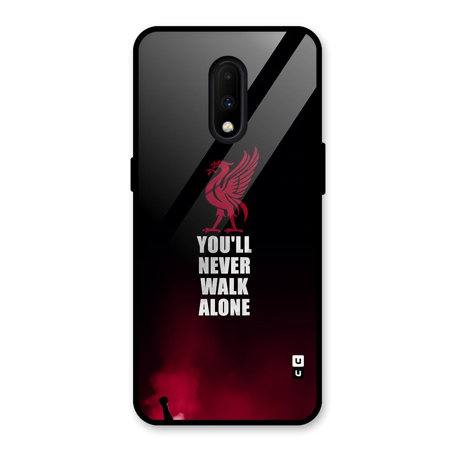 Walk Alone Glass Back Case for OnePlus 7