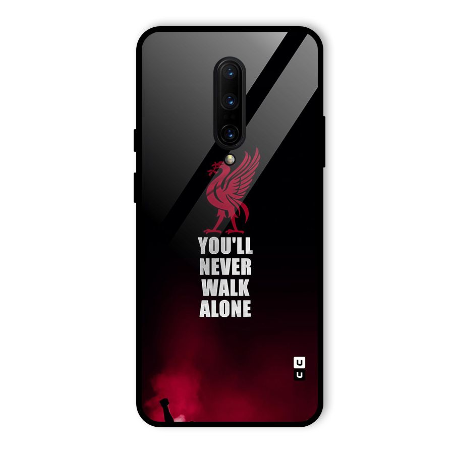 Walk Alone Glass Back Case for OnePlus 7 Pro